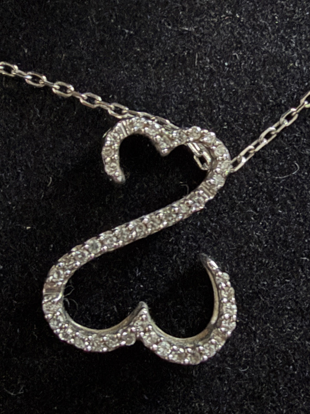 14kt White Gold JANE SEYMOUR OPEN HEARTS Diamond Necklace