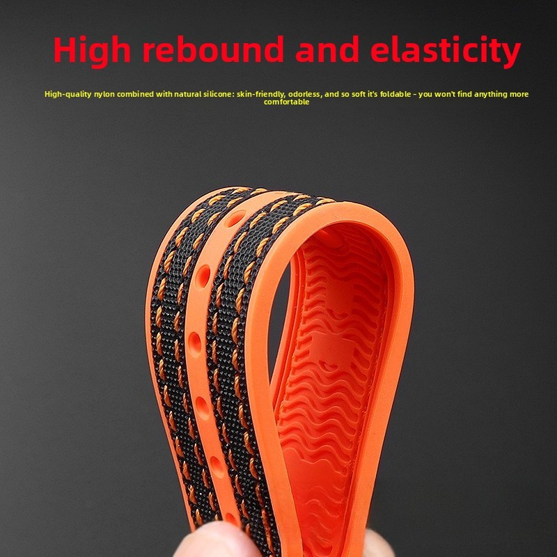 High-quality Nylon Rubber Silicone Watch Straps Mens Sports Band 21mm for Omega