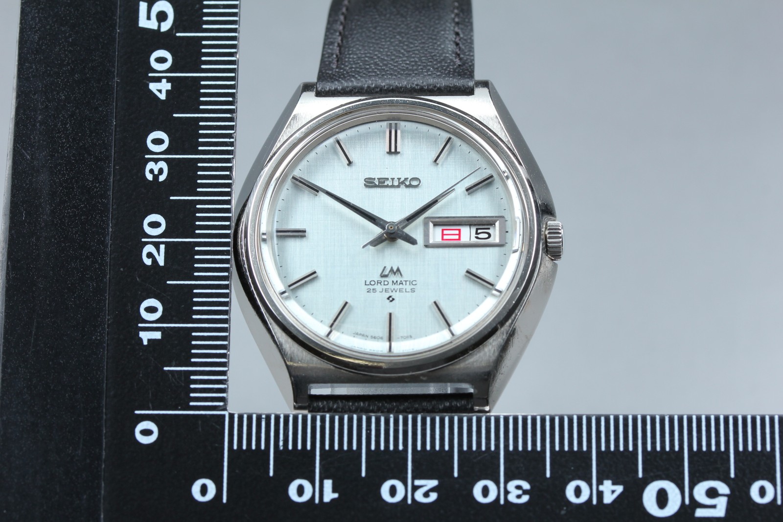 Serviced [Exc+5] Seiko Lord Matic 5606-7010 Kanji Day 37mm Automatic Mens Watch