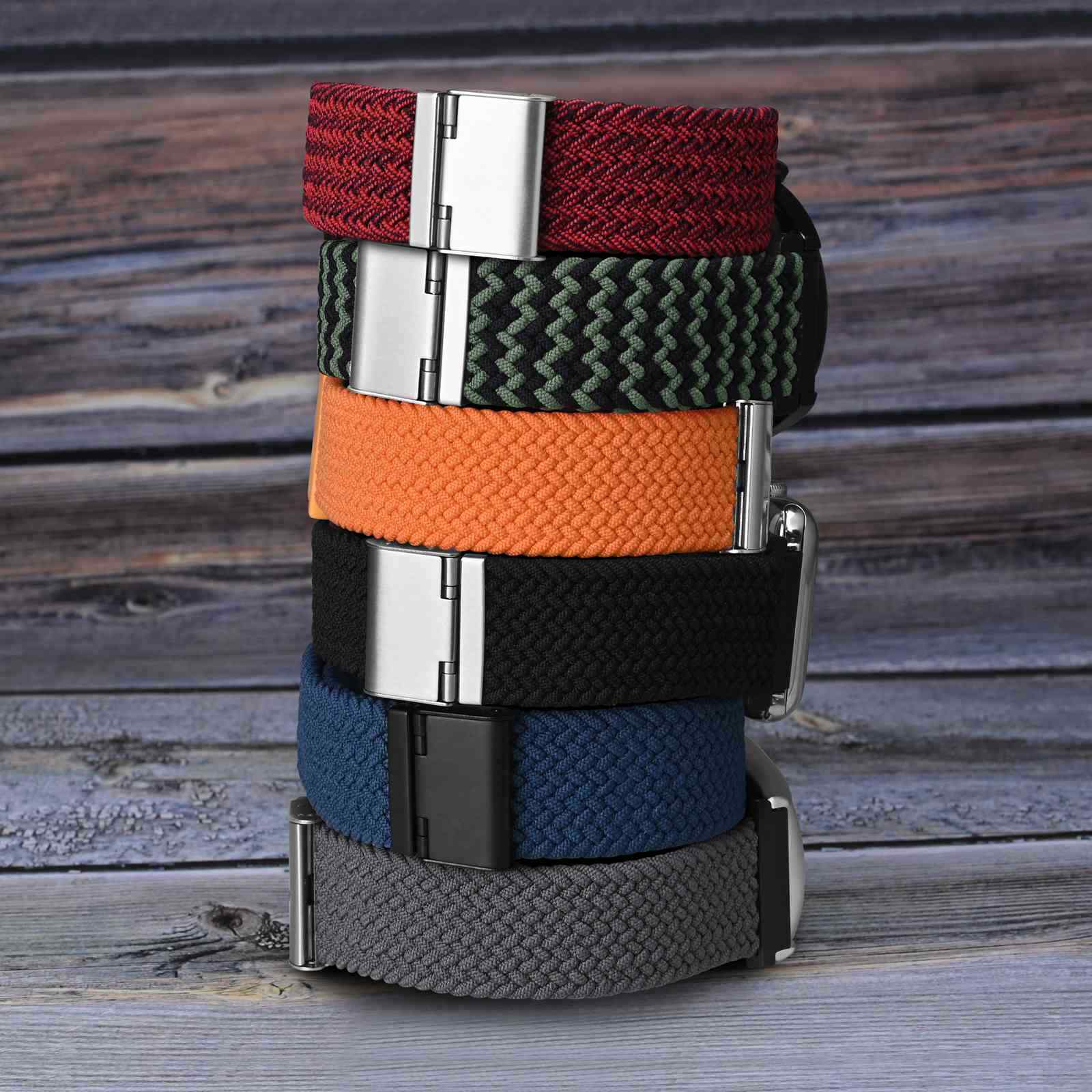 Wocci 2PCS Woven Nylon Watch Straps 18mm 19mm 20mm 21mm 22mm Quick Release
