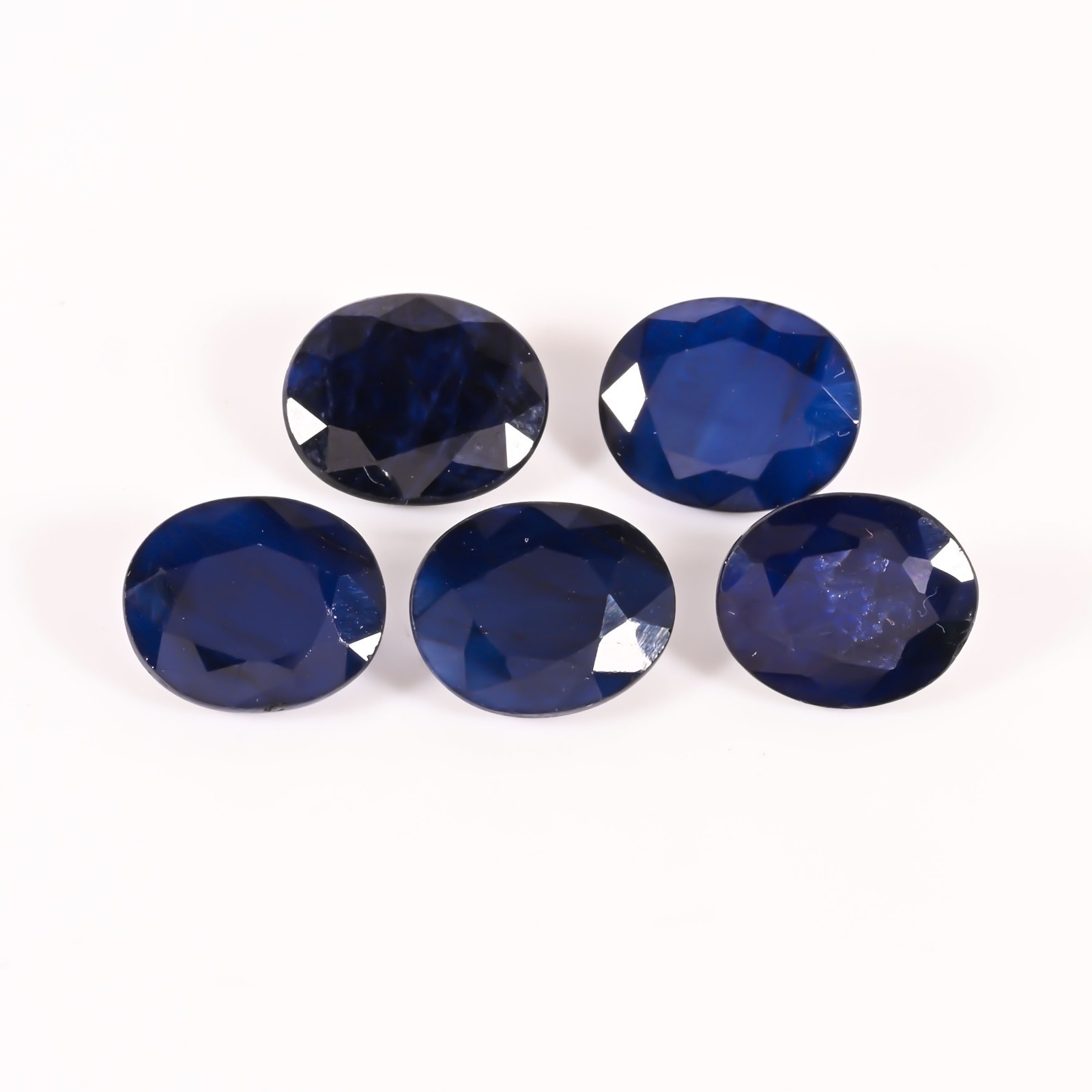 20.95Ct Natural Diffused Blue Sapphire Oval Cut Gemstone Lot 11×9.5MM Loose Ston