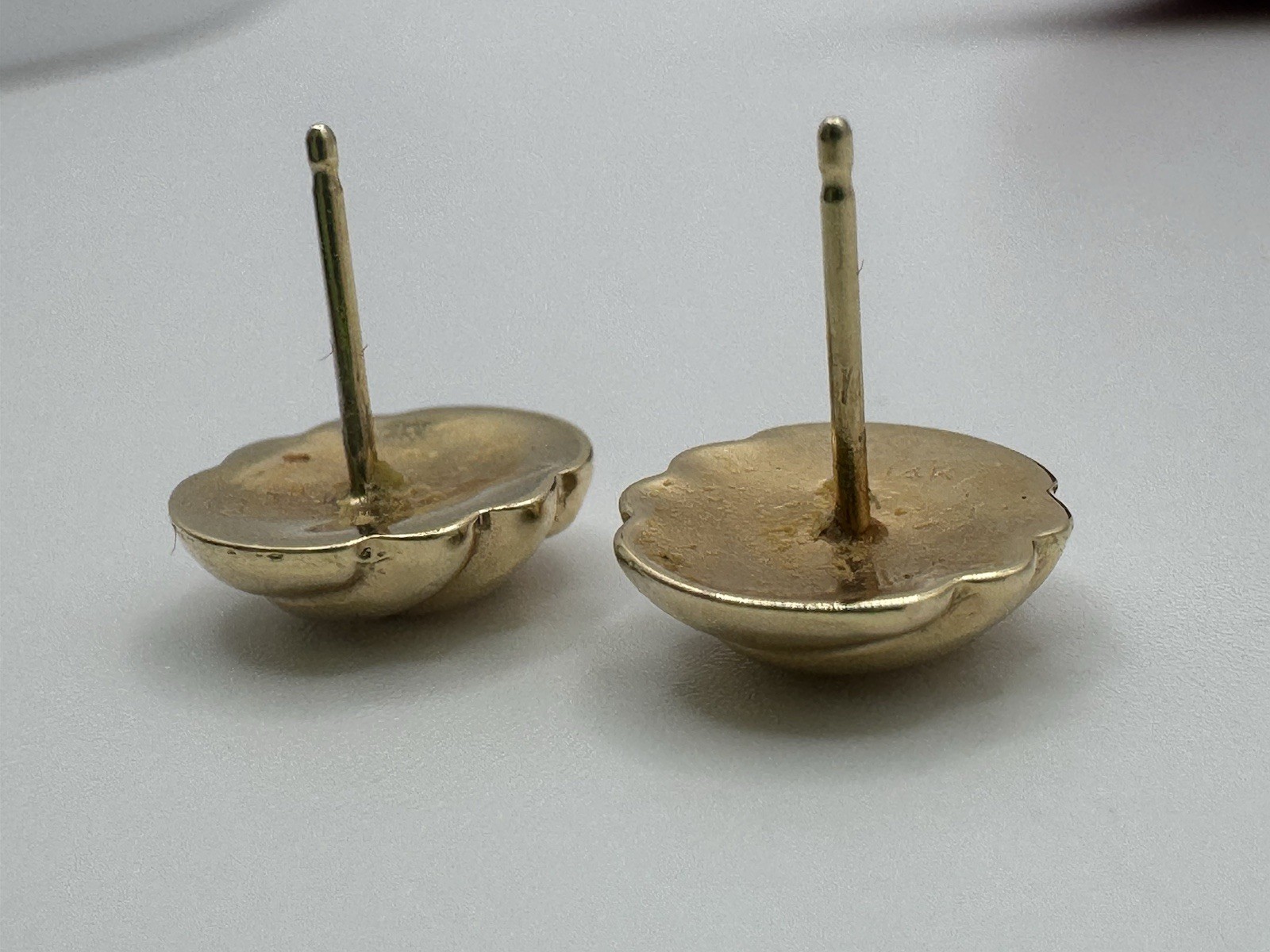 Vintage 90’s 14k Gold Knot Designed Stud small Earrings 0.82gr