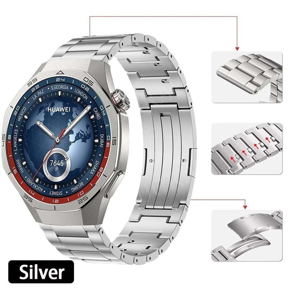 For Huami Amazfit GTS 4 3 2 Mini GTR 42 47mm Bip 6 5 Titanium Metal Band Strap