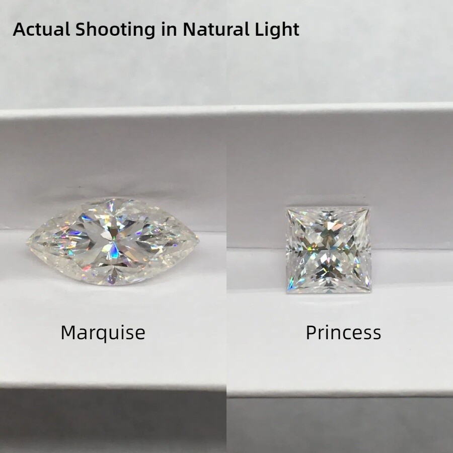 High Quality 0.3-10ct D Color VVS1 GRA Certified Multi-shape Moissanite Loose