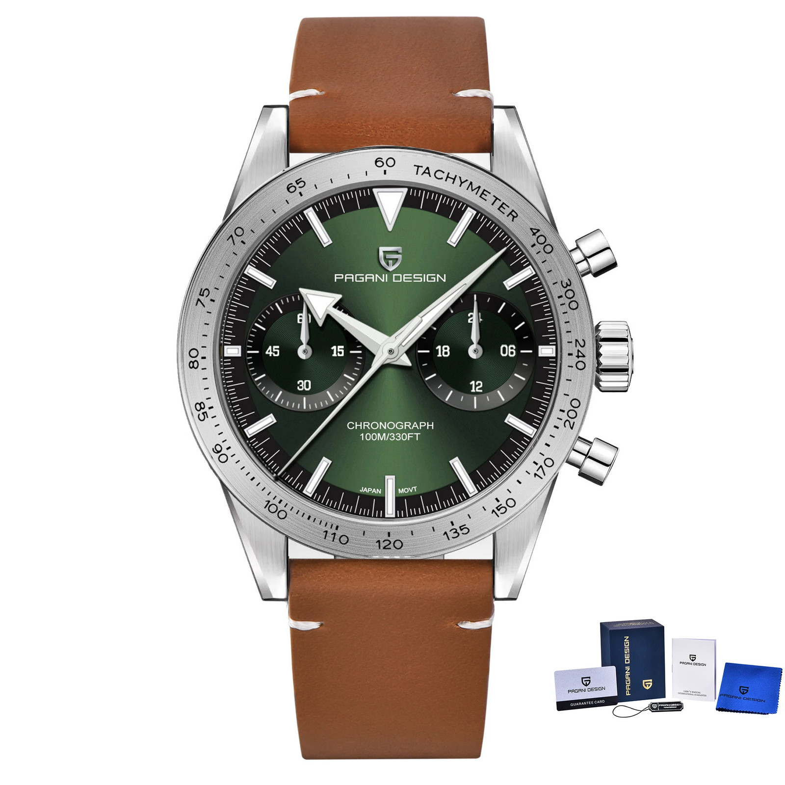 PAGANI DESIGN 2024 New Wide Arrow Moon Men’S Watches Luxury Quartz Watch for Men