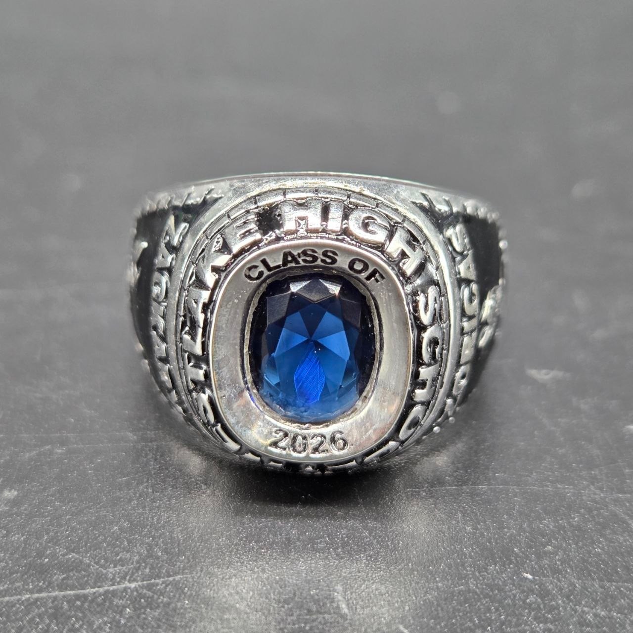 High School Class Ring Custom All Any New Year Keepsake Gift Ring In 925 Silver
