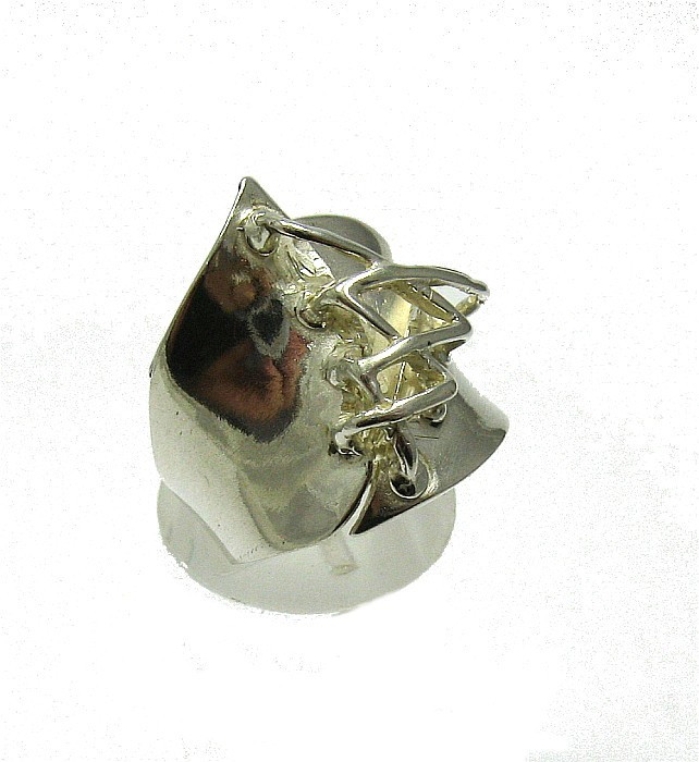 Extravagant Sterling Silver Ring Stamped Solid 925 Perfect Quality Empress