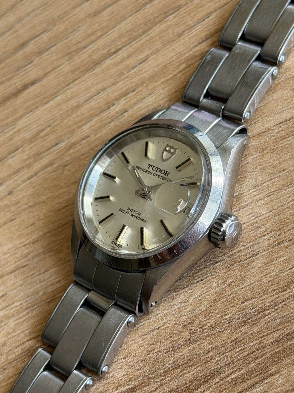 Tudor 7600/0 Princess Steel Original Automatic Preserved Working