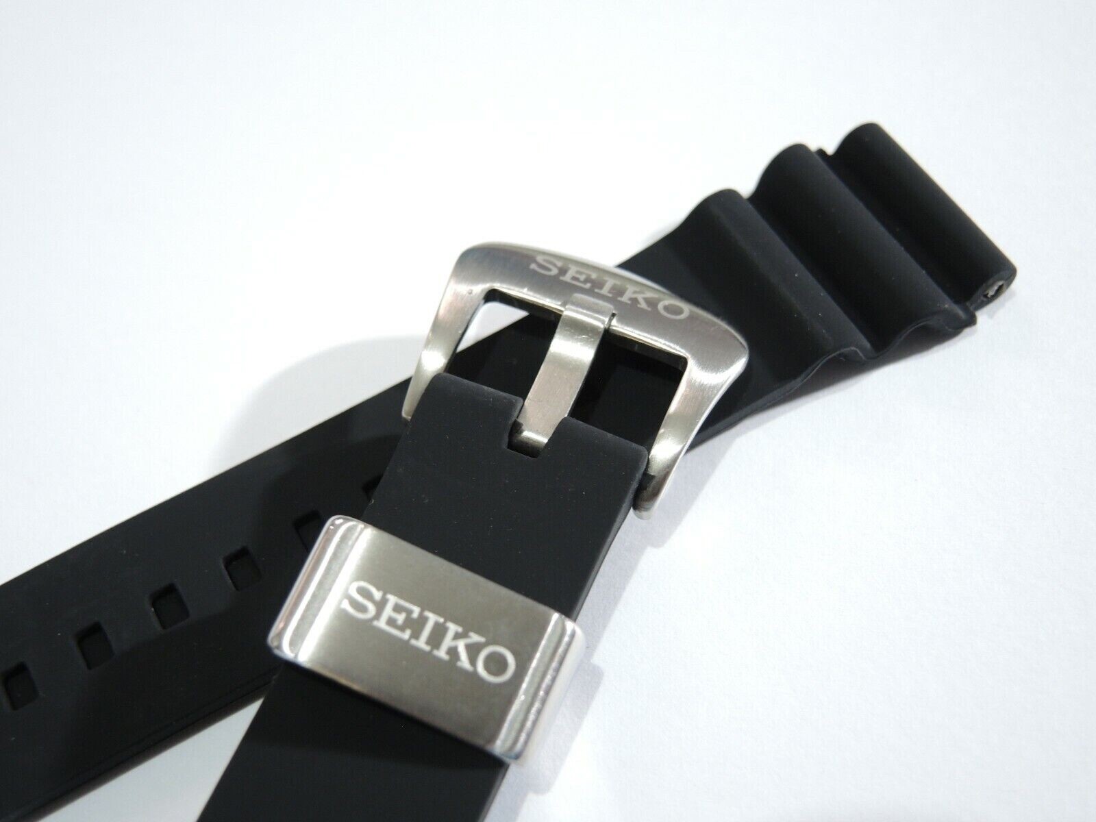 NEW 22MM BLACK SILICONE RUBBER STRAP DIVERS SRP TURTLE OR SKX007/6309-7040 WATCH