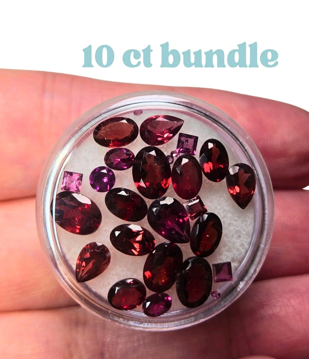 10ct Garnet Bundle: Rhodolite and Almandine Loose Natural Earth Gemstones