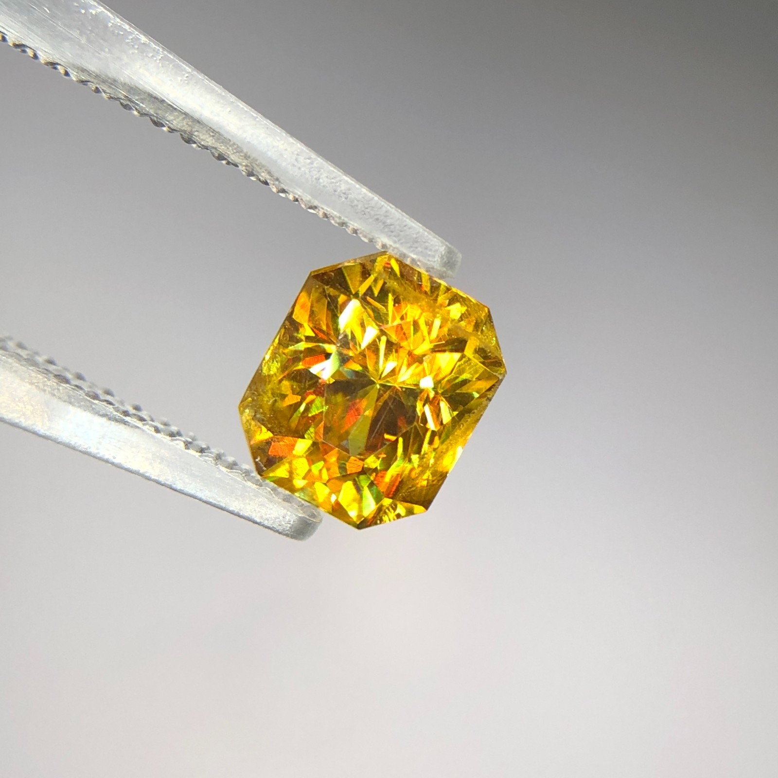 1.45 Carat | Natural Full Fire Sphene Titanite | Step Cut Gemstone Pakistan