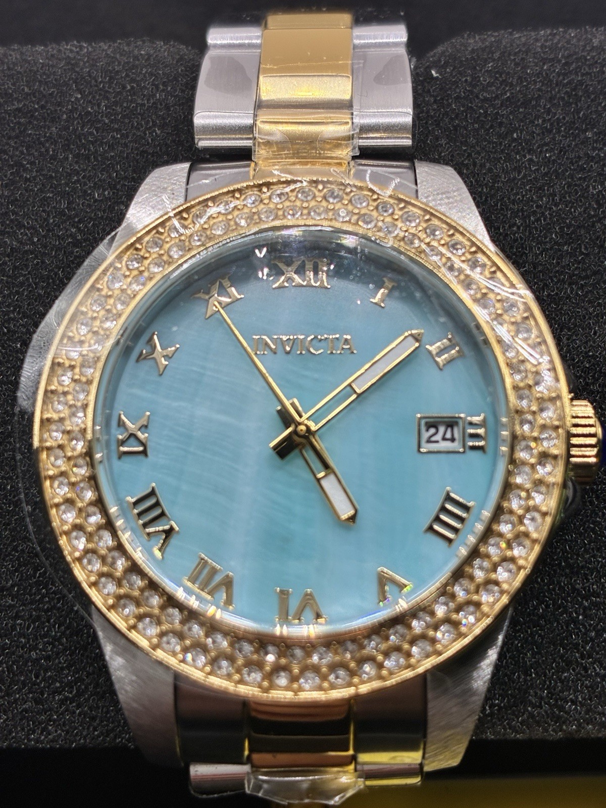 Invicta 41552 Angel women’s watch with Mother of Pearl Dial – 34mm – Steel, Gold