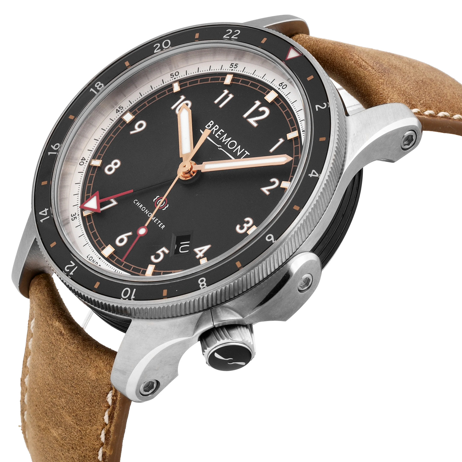 Bremont Ionbird Titanium Black Dial 43mm Auto Mens Watch IONBIRD MODEL 12020-R-S