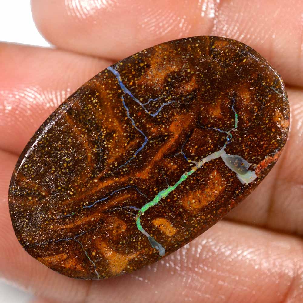 58.85 Cts 100% Natural Boulder Opal Australian Opal from Koroit Cabochon Gem L47
