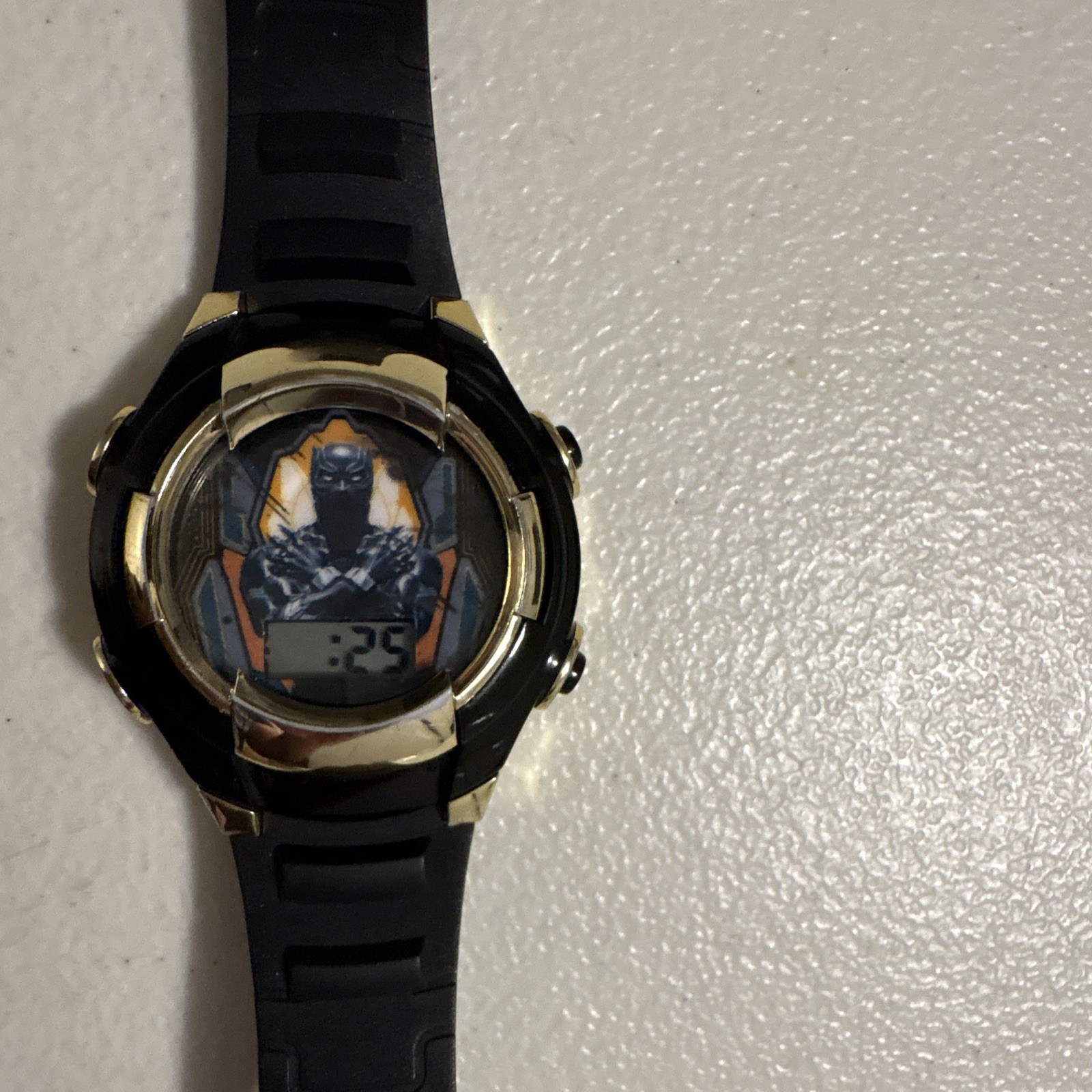 NEW Marvel Avengers Black Panther Kids Boy’s Watch & Light-Up Compass Set Gift