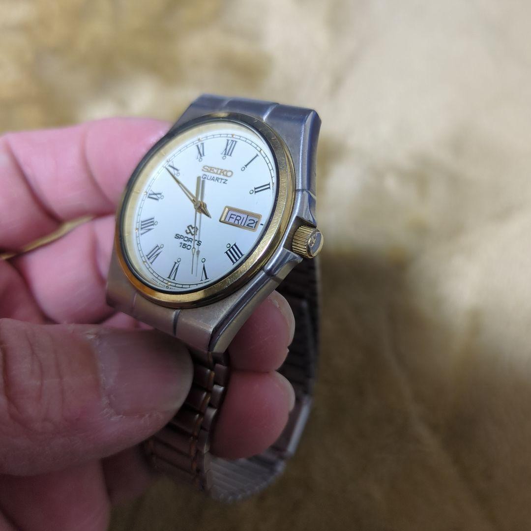 SEIKO SPORT150 5H23-8B60 Quartz White Dial