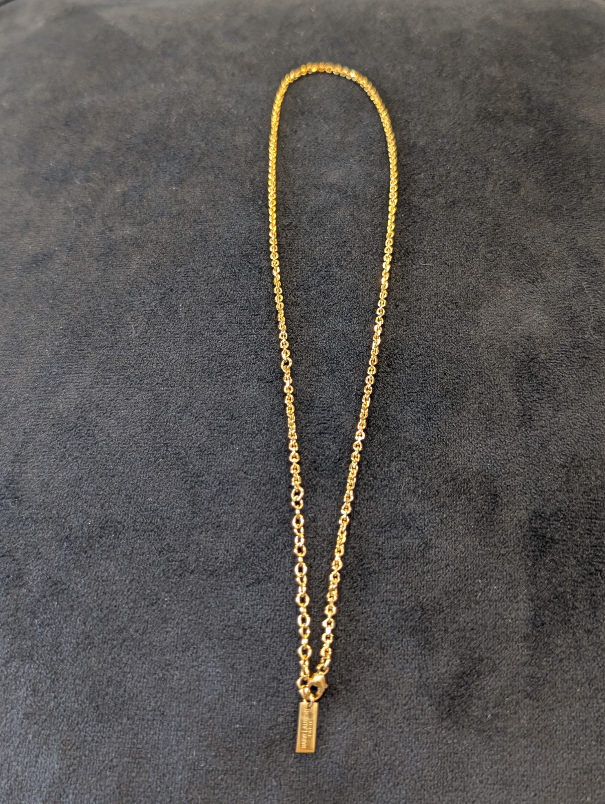 Yves Saint Laurent Cassandra Tassel Pendant Necklace Metal Gold Chain Women’s