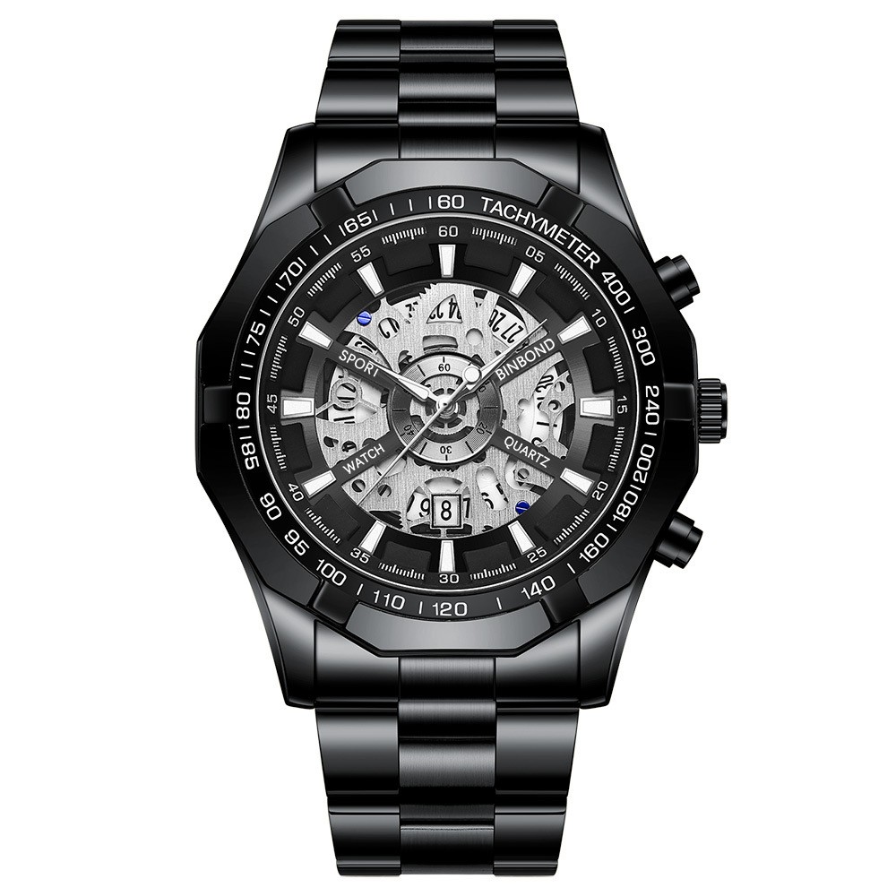Men’s Waterproof Luminous Casual Business Skeleton Shrimp Watch