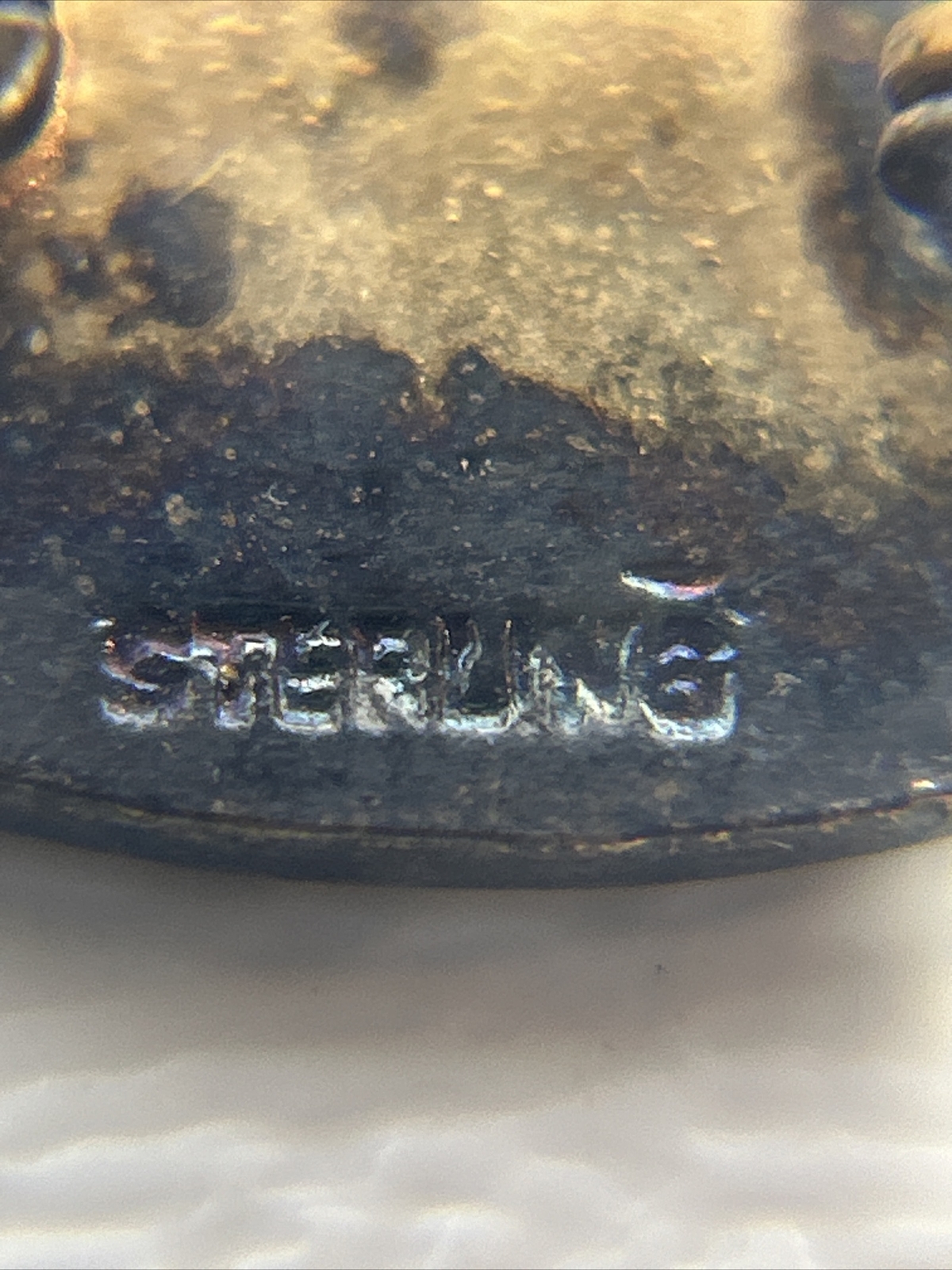 Vintage Sterling L.O.S. Of N.A. Rhinestone Pin