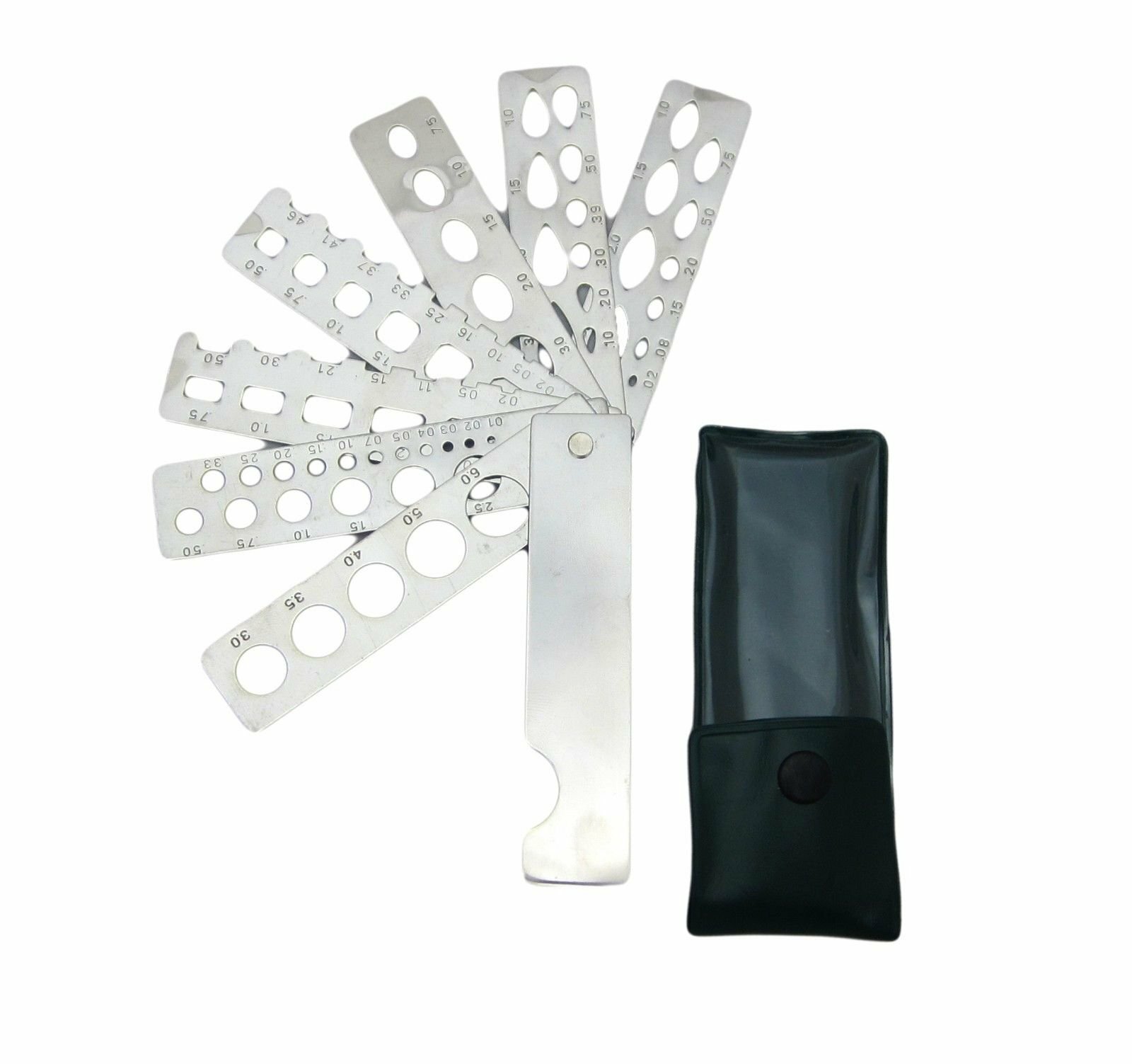 7 Arm 36 Stone Sizes Diamond and Gem Fan Pocket Gauge – NEW