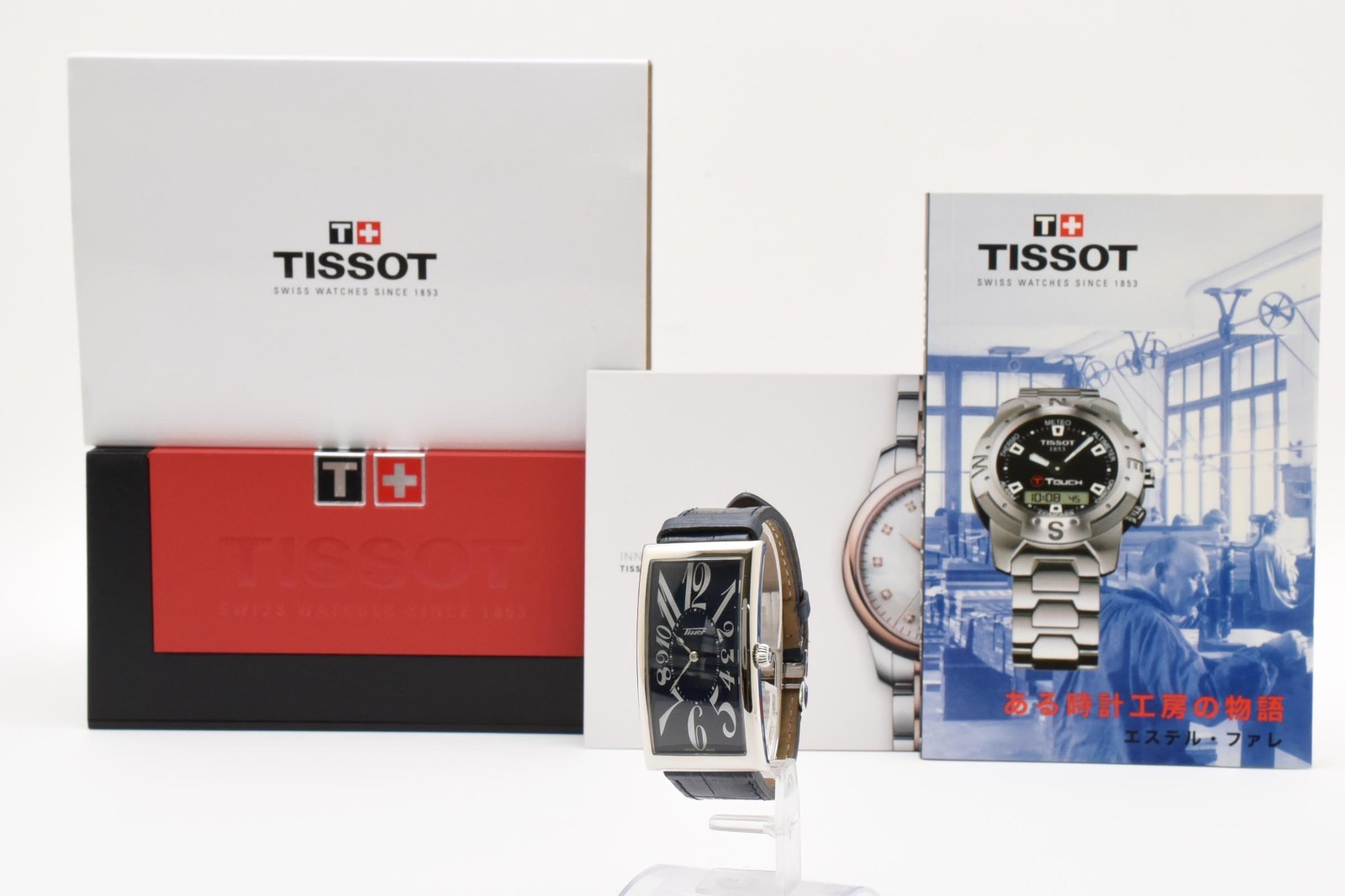 [N MINT /Box] Tissot Heritage T117509A Banana Blue Silver Men’s Qz Watch JAPAN