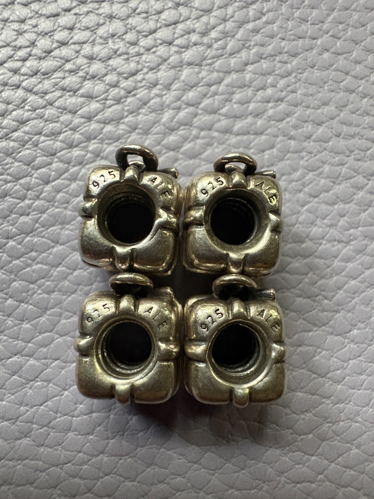 Retired Authentic Pandora Gift Box Present Charms Lot of 4 925 ALE