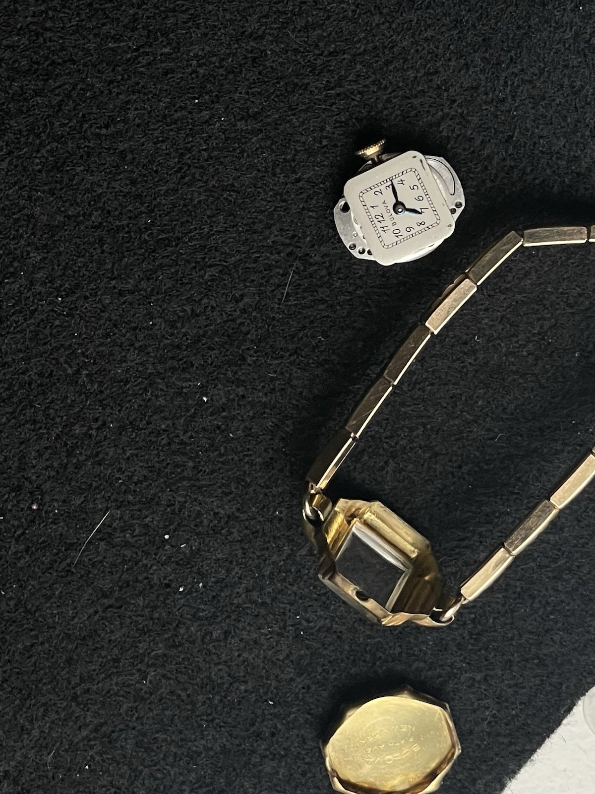 1947 Bulova Ladies Watch 21 Jewels 10K Gold Filled 12K GF Band Repair