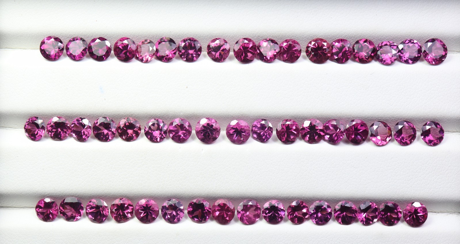 5 MM Real Purplish Pink Rhodolite Garnet Faceted Round Gemstone Wholesale Lot