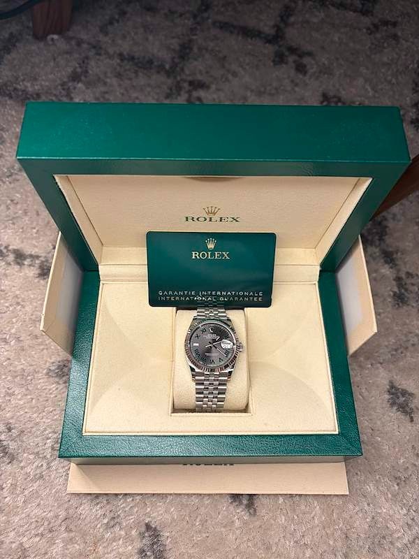 Rolex Datejust 36 126234 Wimbledon Dial Jubilee Fluted Bezel 2024 Full Set B&P