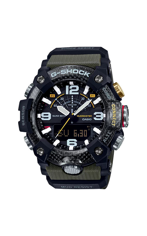 Casio G-Shock Mudmaster GG-B100 GGB100 GG-B100-1A3 green resin watch band strap