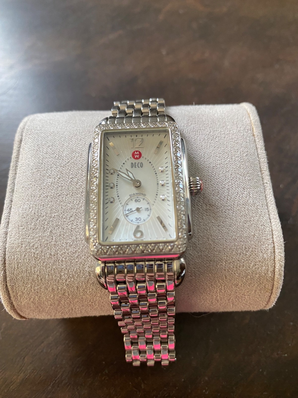 michele diamond deco watch