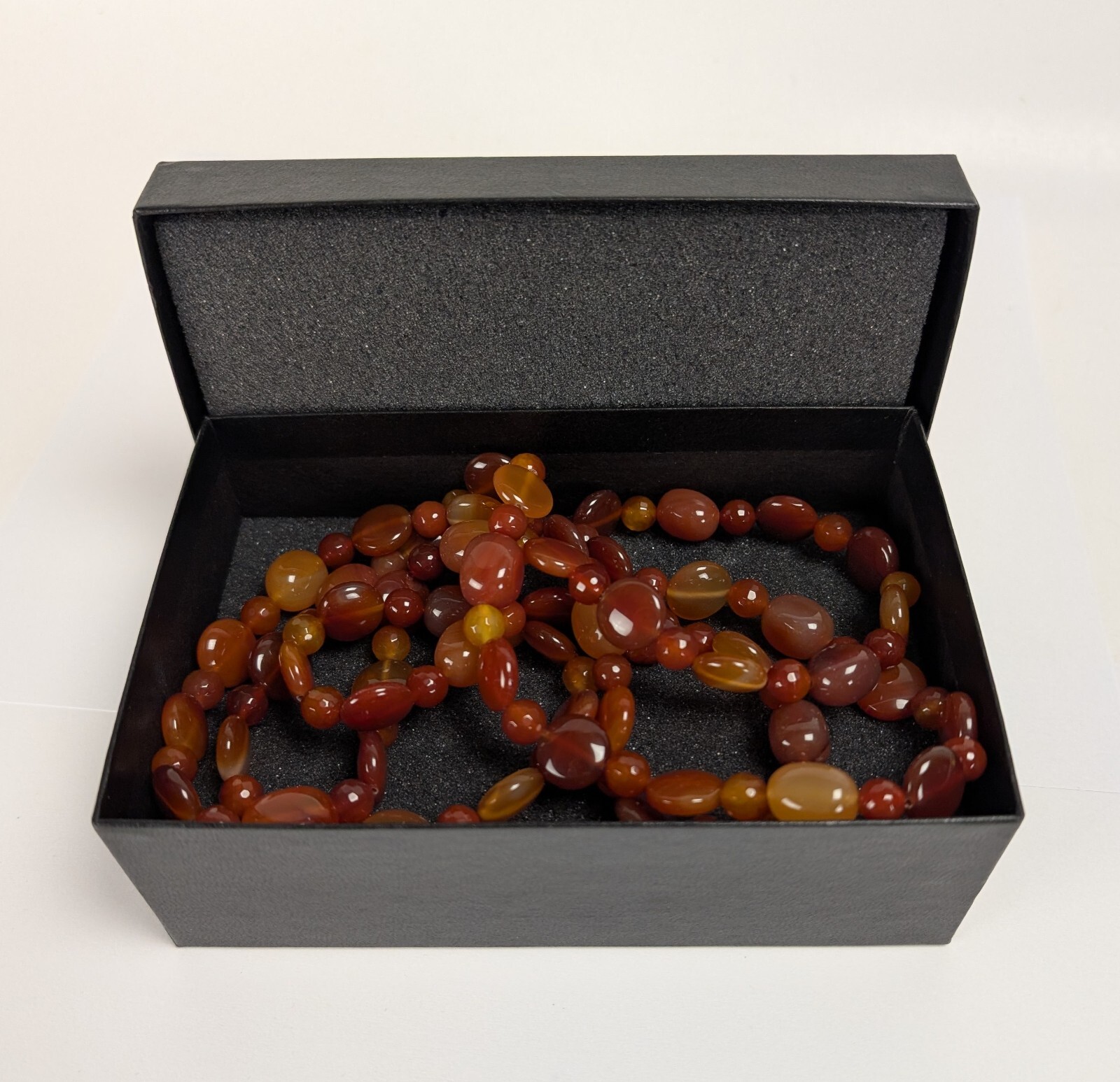 Mine Finds By Jay King carnelian,, Necklace 42” Long