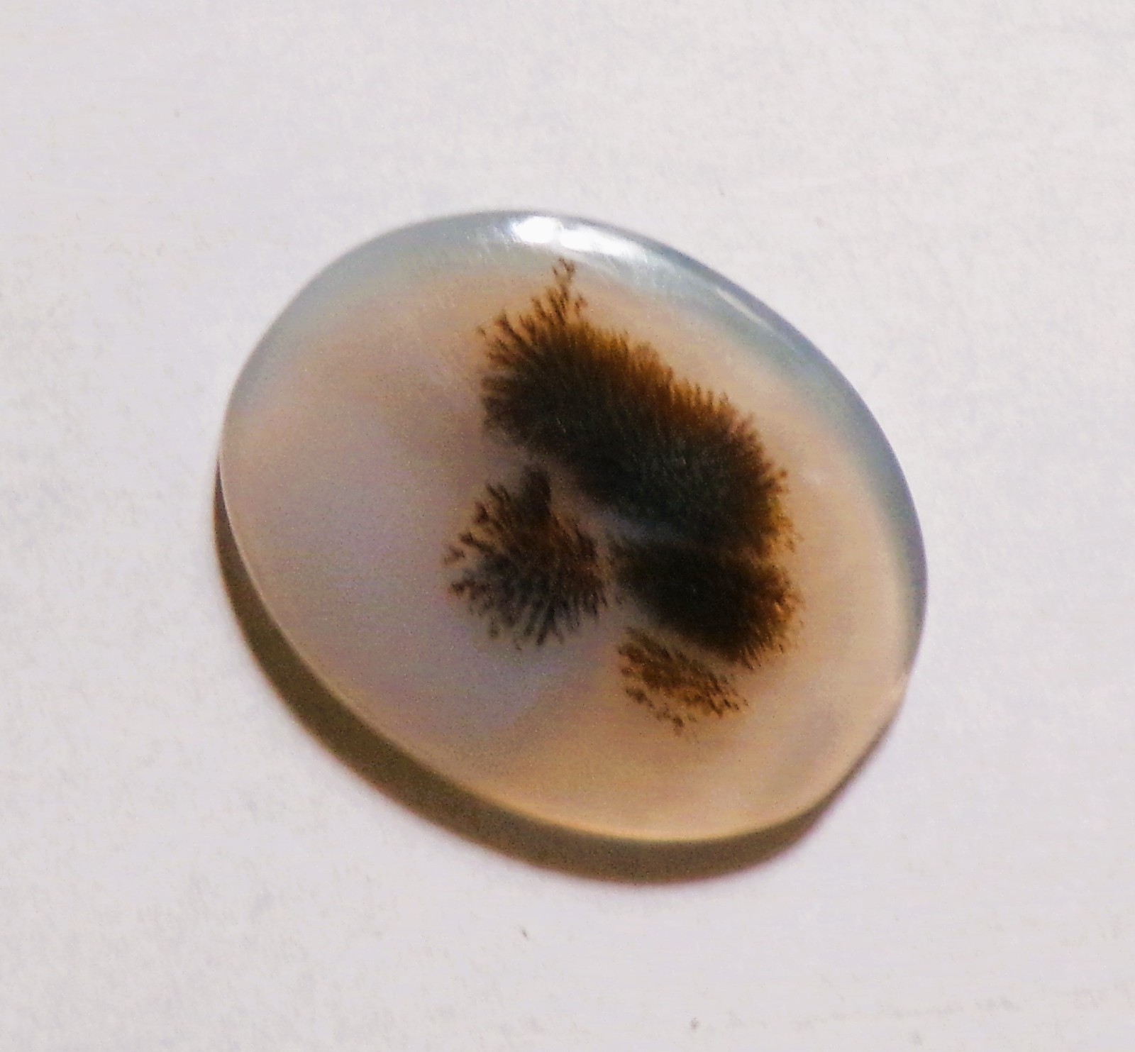 9.65 Cts Natural Shazar Dendritic Agate Cabochon Loose Gemstone 22X18X2.70MM 06