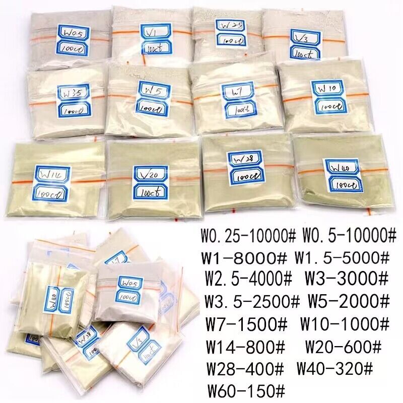 20g Diamonds Powder Polishing 150-10000 Grit Polishing Tools For Gemstones Jade