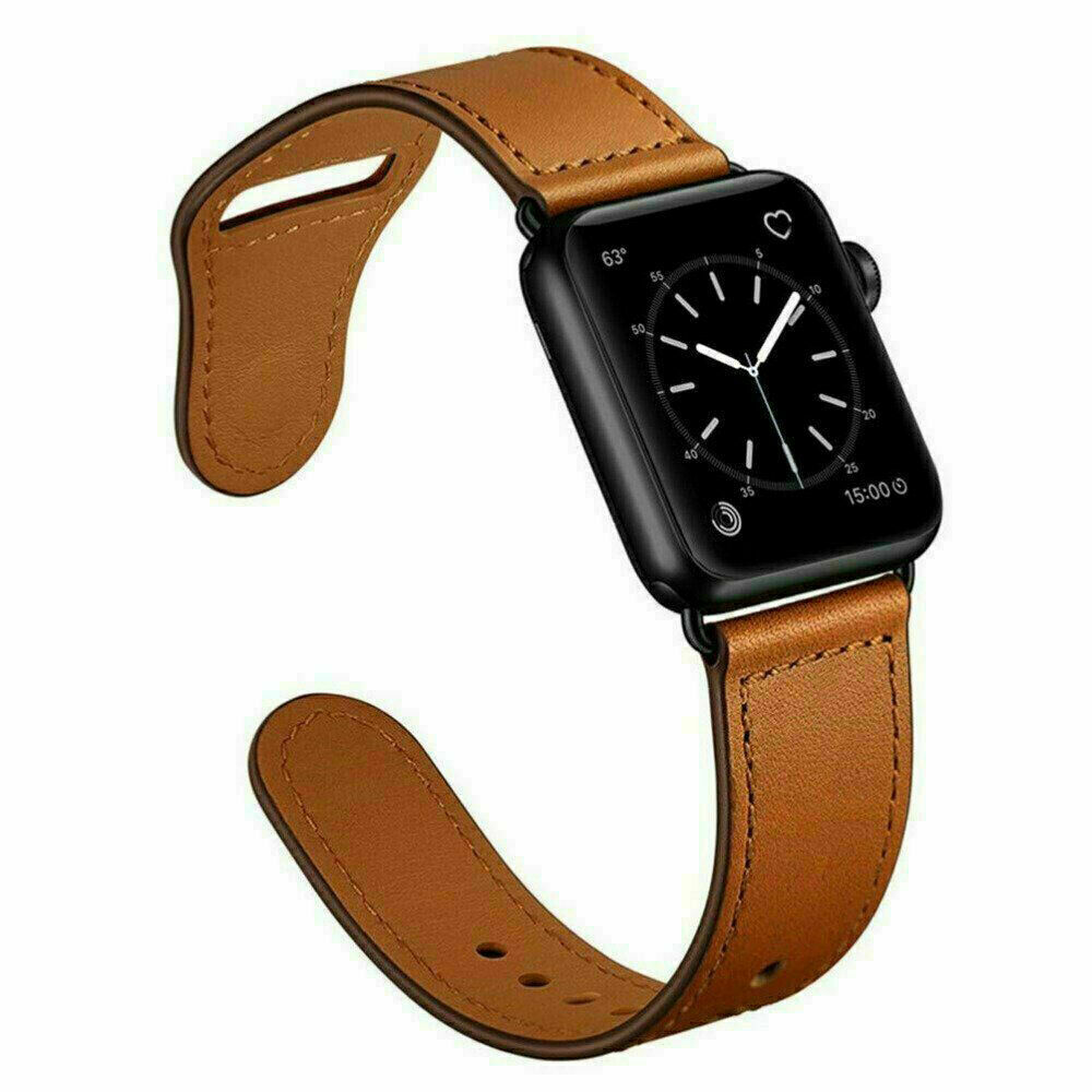 Leather Strap iWatch Band For Apple Watch Series 10 9 8 7 6 5 4 3 2 1 SE Ultra
