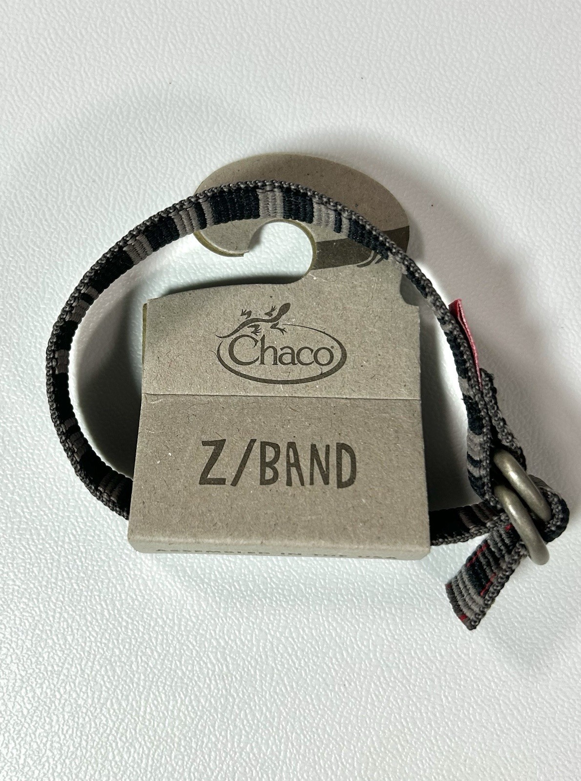 Chaco Z Band Bracelet Lazo Gray Red Adjustable NWT Outdoor