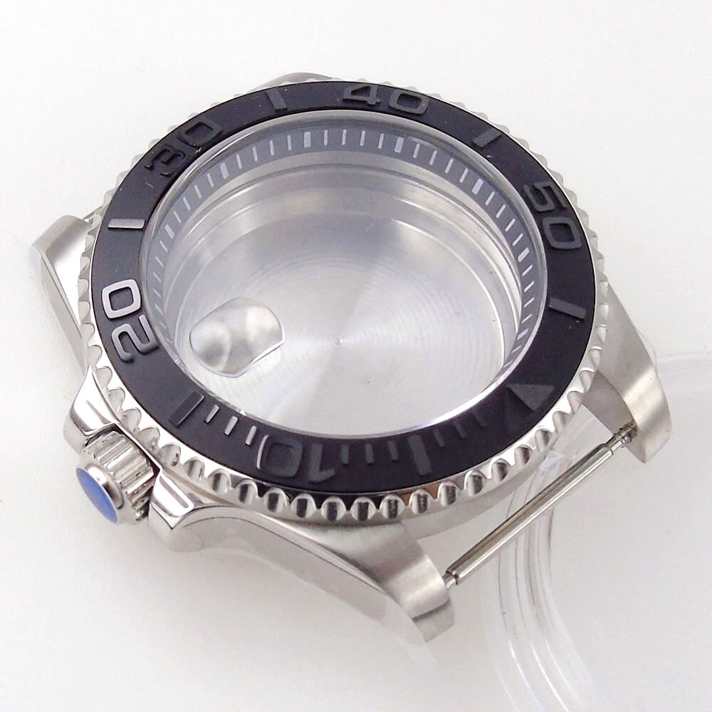 20atm 40mm Ceramic Bezel Sapphire Chapter Ring Watch Case Fit For NH35 NH36 2824