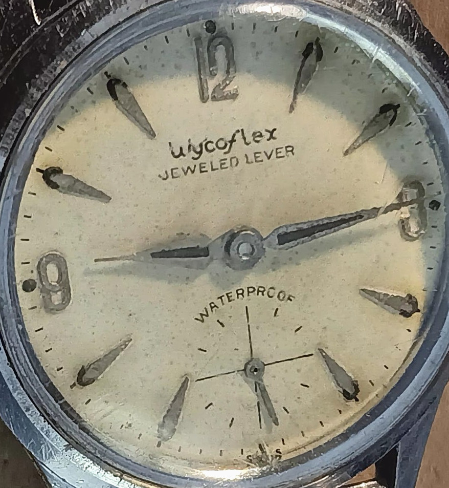 Vintage Wyler WycoFlex Watch 7 jewels Swiss Clear Glass Back WORKING no reserve