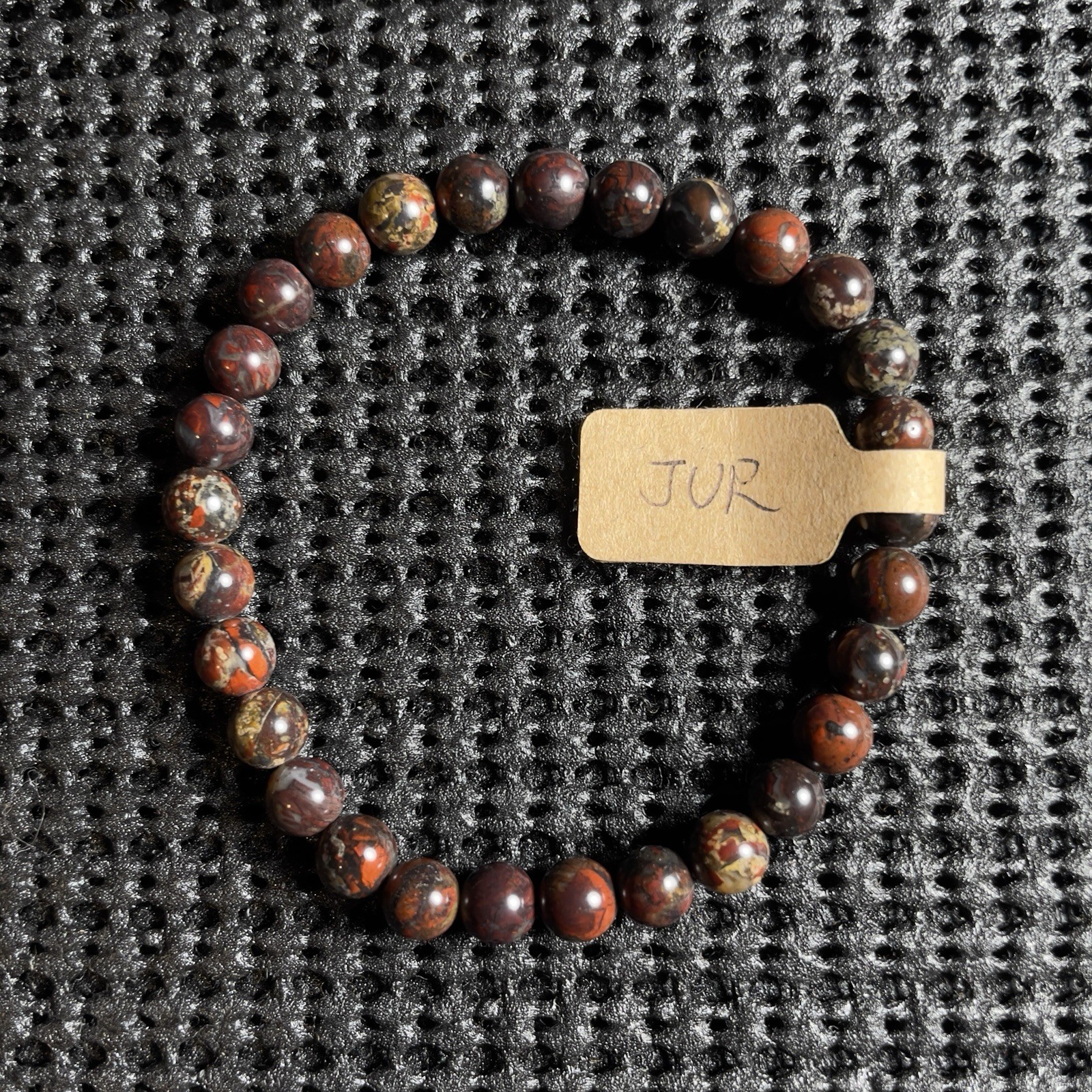 5mm Red Pietersite Agate Bracelet Gemstone Healing Crystal Reiki Chakra Gift Men