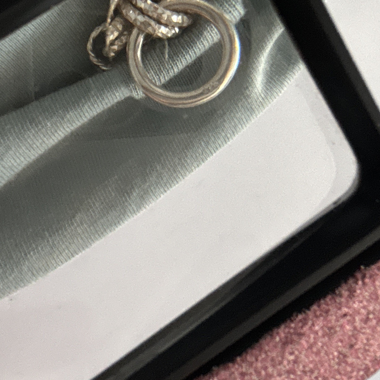 Silver Tone Link Chain Bracelet Toggle Clasp No Stone Pre-Owned