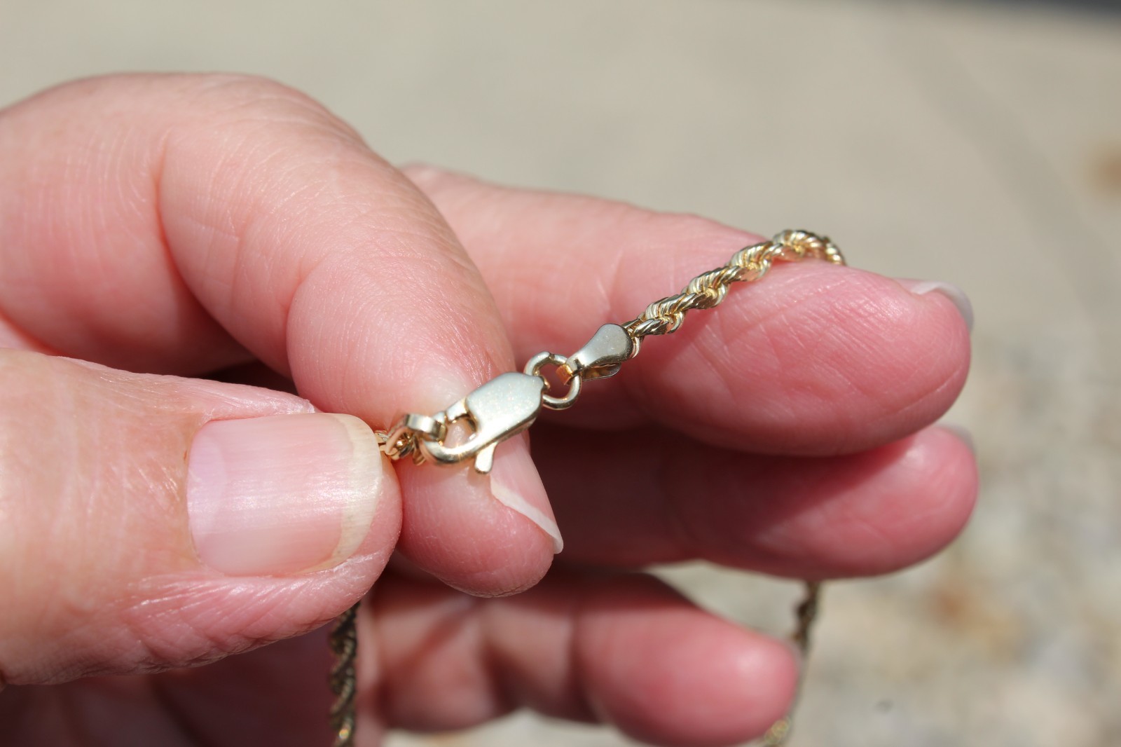 10K Yellow Gold 3mm ROPE Chain 24″ Necklace, 11.1 grams, Signed Midas 104 10k