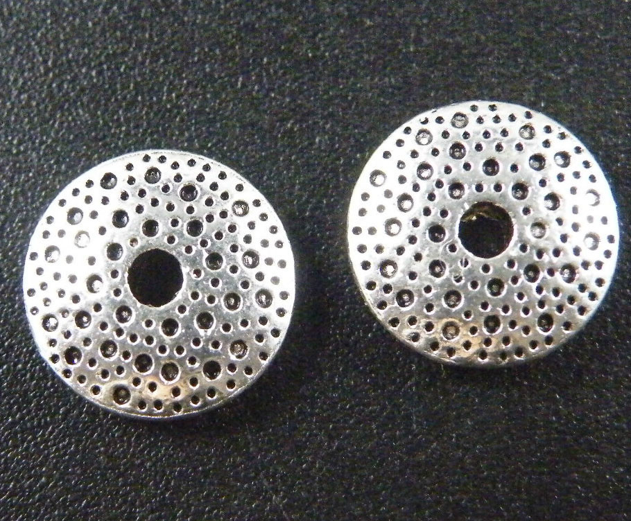 100pcs Tibetan Silver 2sides Flat Bicone Spacers 10x3mm ZN46352