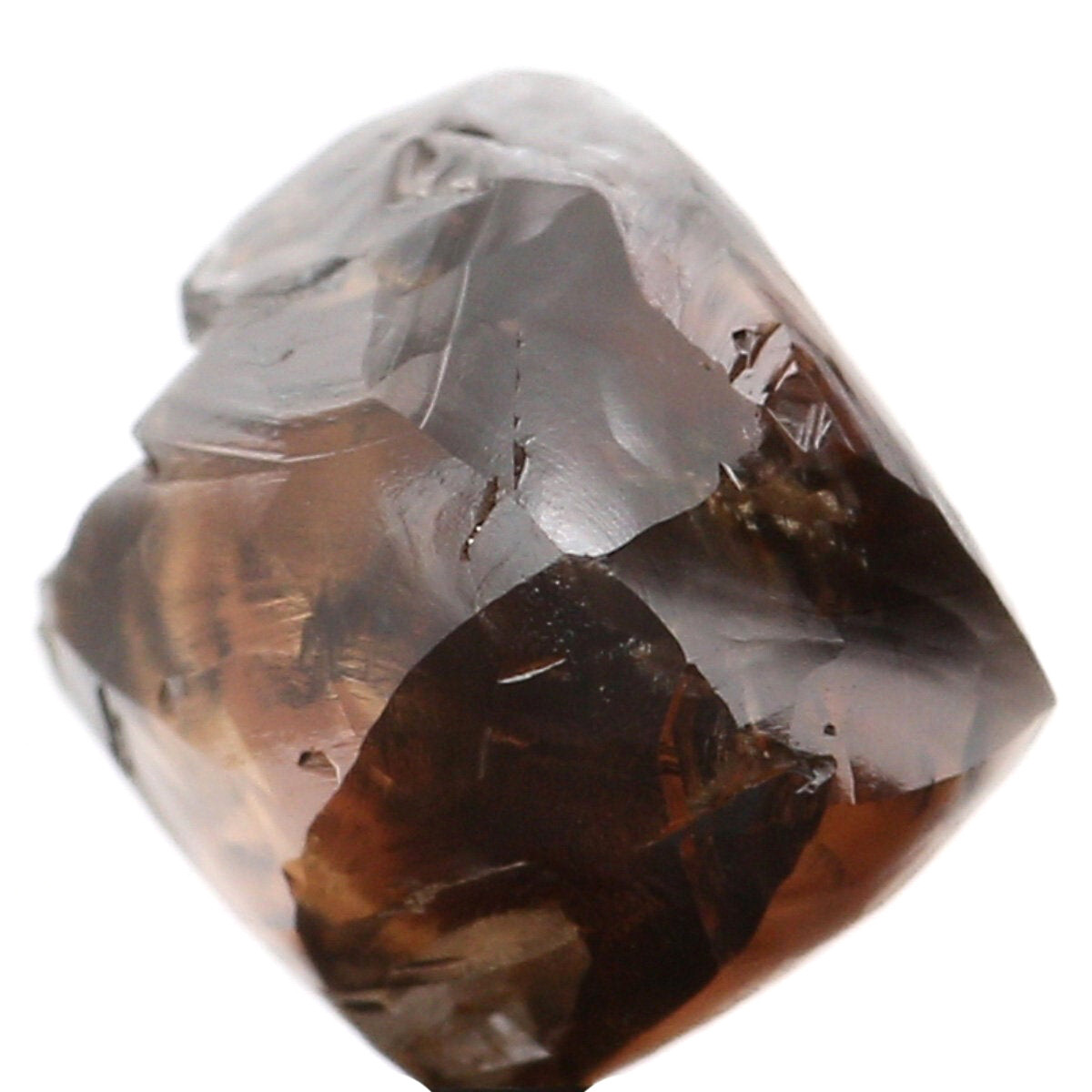 2.56 Ct Natural Loose Rough Shape Diamond 6.80 MM Brown Color Diamond QLB6307