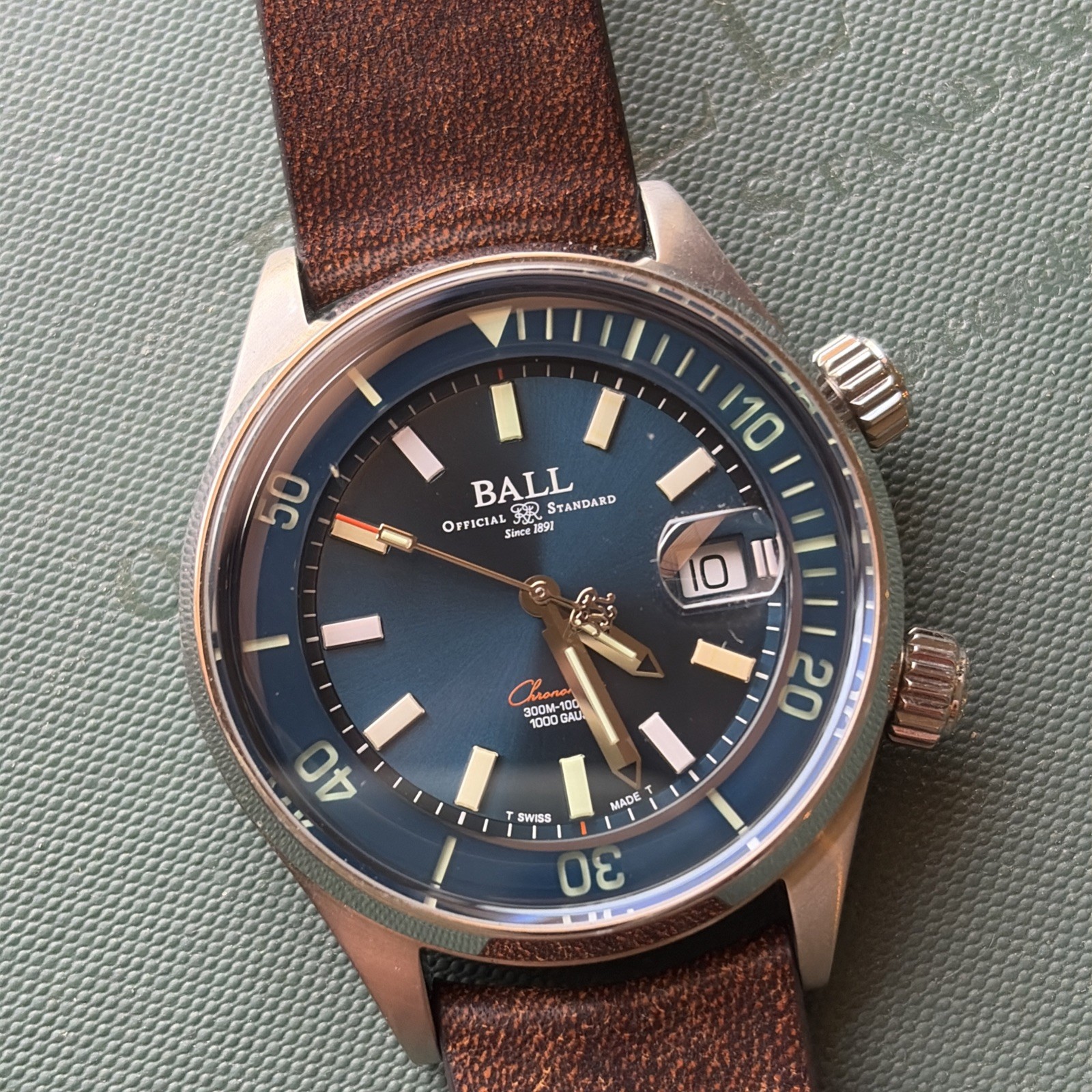 Ball Engineer Master II Diver Chronometer DM2280A FULL KIT+ w/ Rainbow Lume