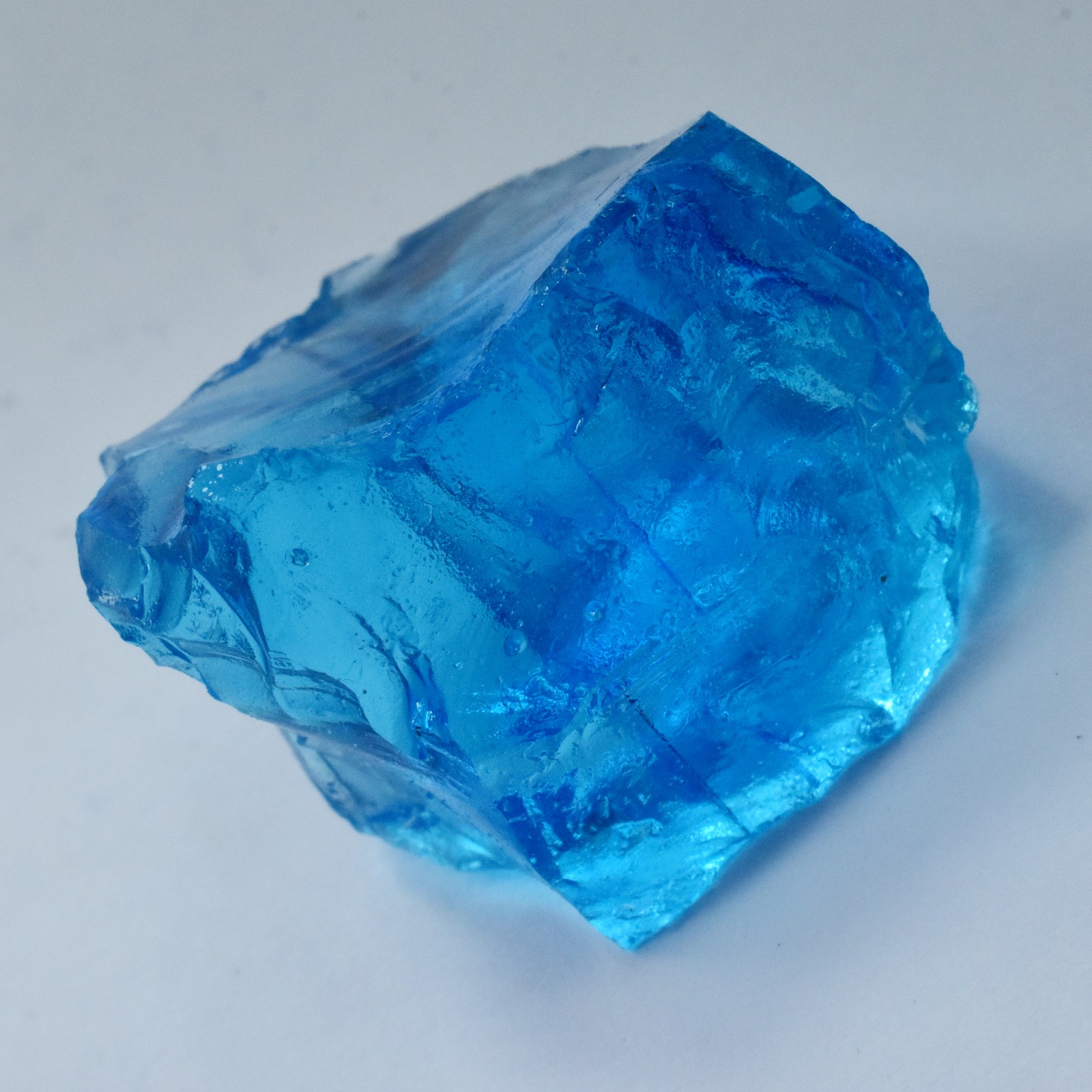 CERTIFIED 124 Ct Blue Sapphire Lab-Created Uncut Rough Loose Gemstone Huge Size