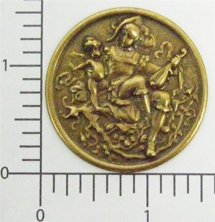 15403 Brass Oxidized Victorian Ornament Jewelry Finding