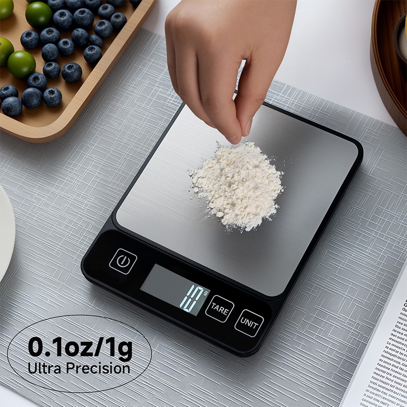 Mini Digital Kitchen Food Scale Tare Function Weigh Grams Ounces Pounds KG