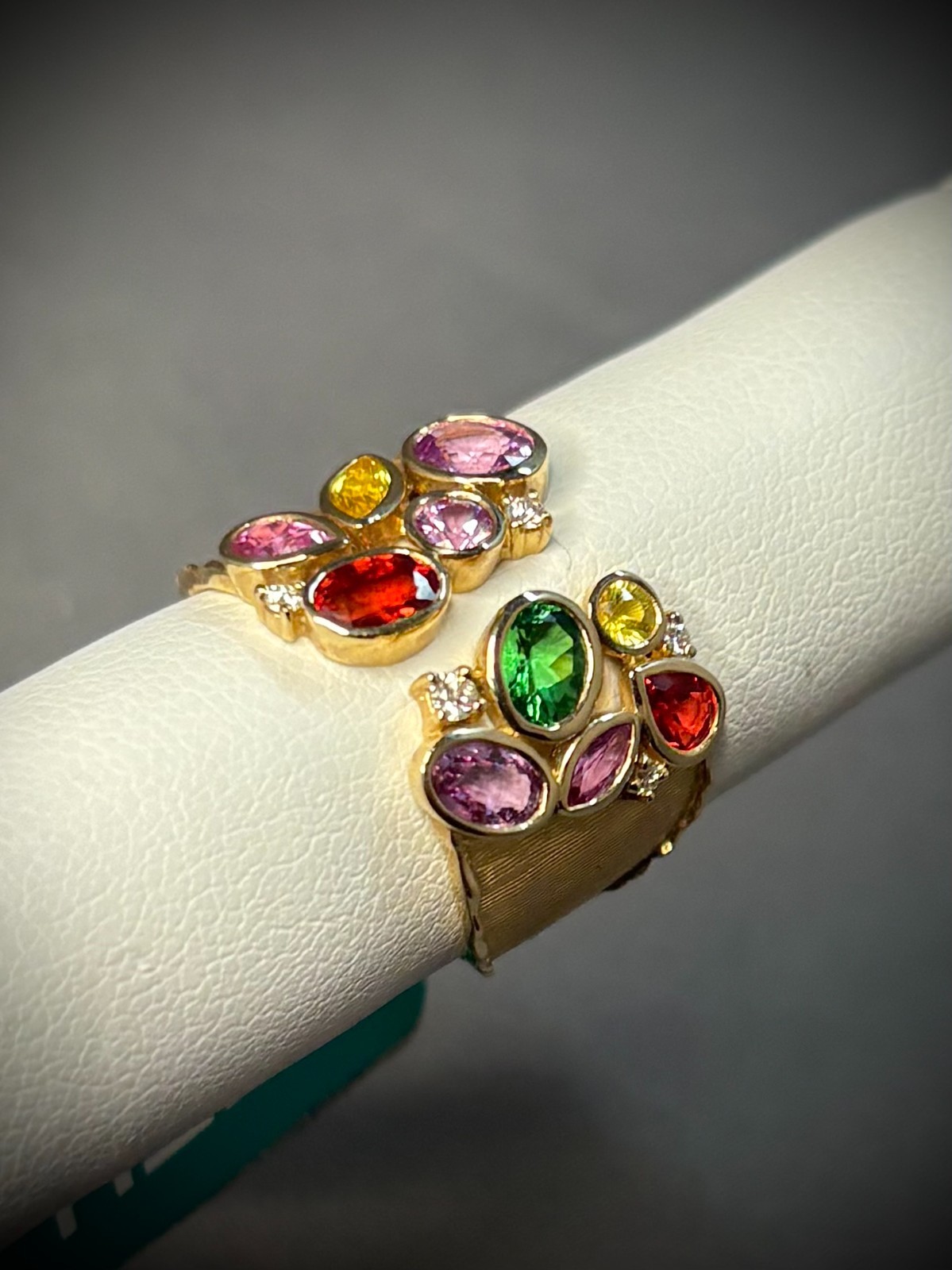 Effy 14K Rose Gold Morganite Diamond Ring 1.15CT Morganite .38CTW Diamond SIZE 7