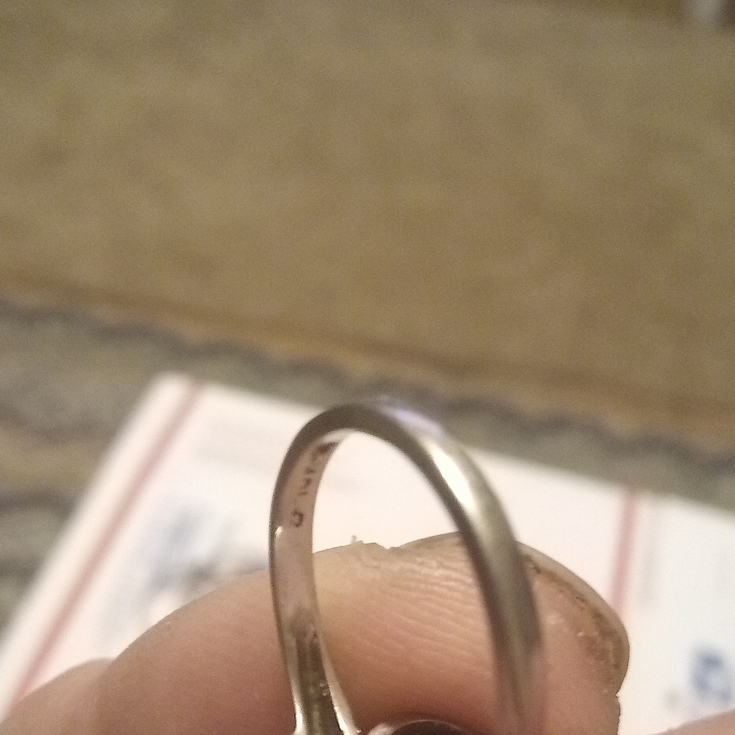Silver Tone Bypass Cocktail Ring 2 Oval Red Stones Prong Set Size 3