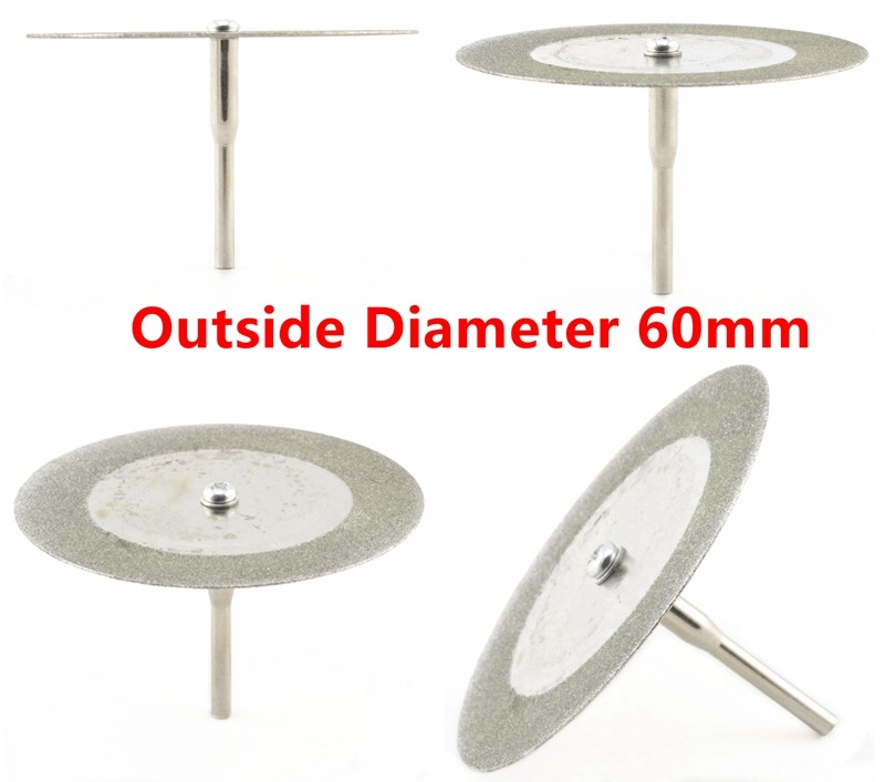 10Pcs 16-60mm Diamond Coated Mini Cutting Disc Wheels for Hobby Drills
